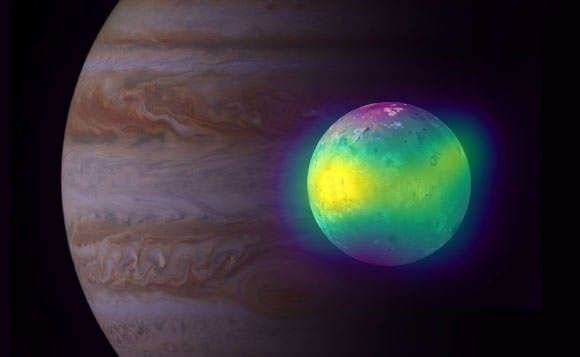 Астрономите шпионират насилствени вулканични изригвания, възникнали от луната на Юпитер Йо