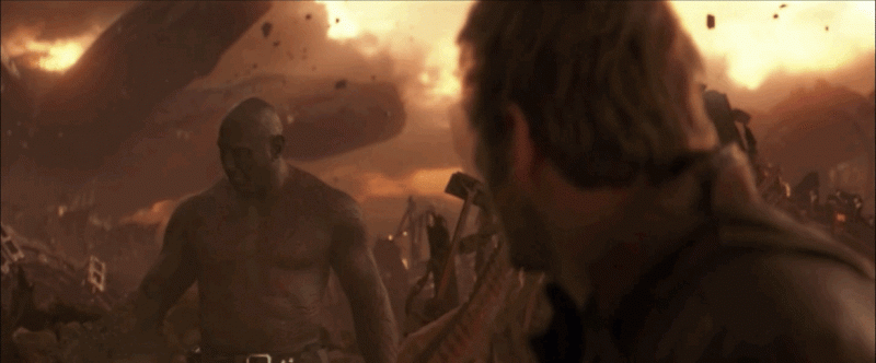 GIF: Drax Death, Infinity War