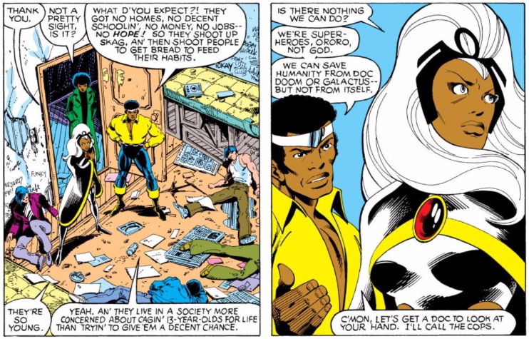 Luke Cage in Storm iz Uncanny X-Men #122