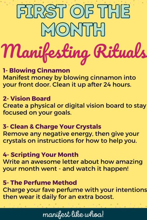 5 ритуала првог у месецу за успех манифестације