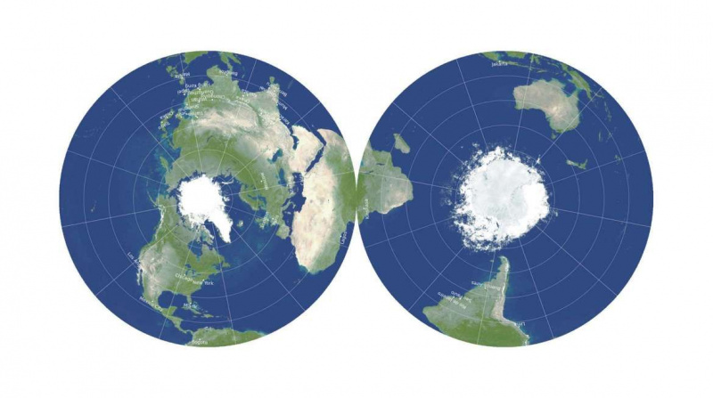 Астрофизиците са създали най -точната 2D „плоска карта“ на Земята, правена някога