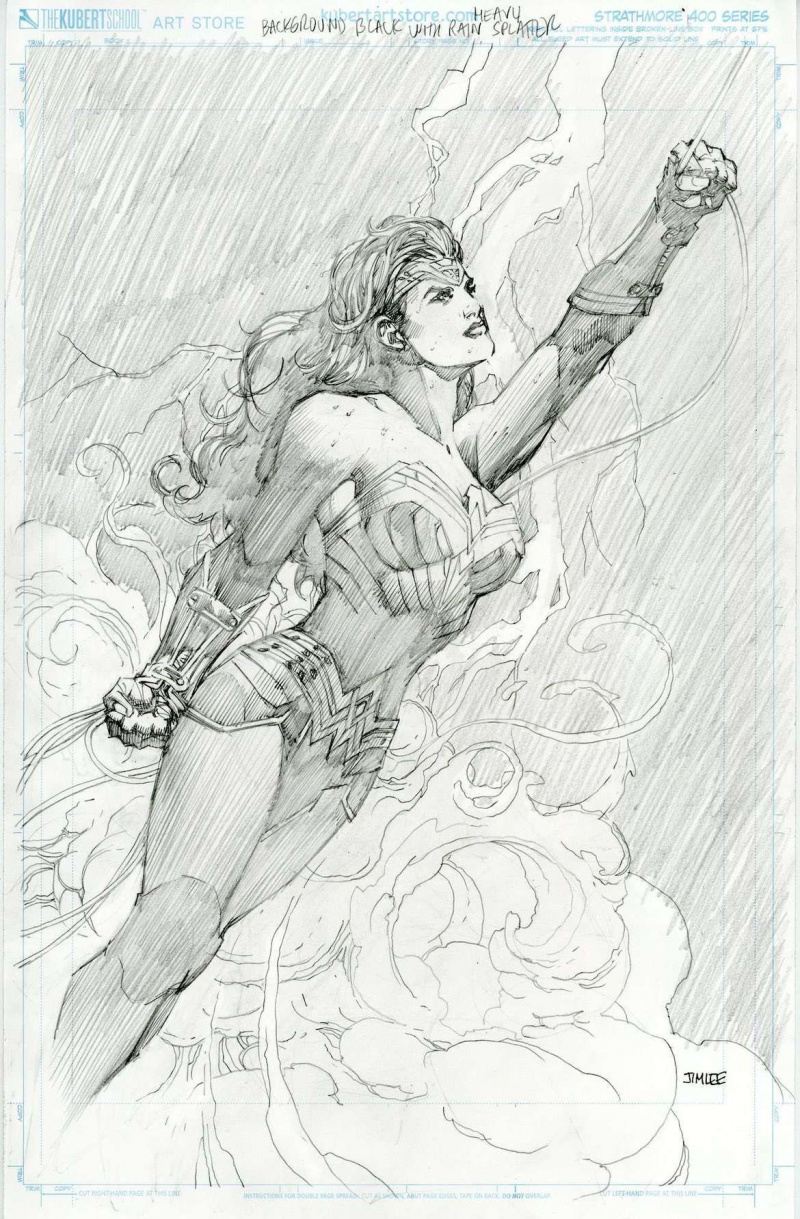 Wonder Woman cover blyanter