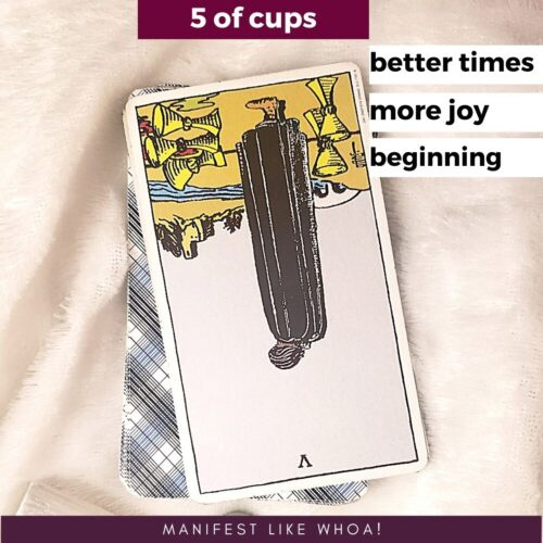  Five Of Cups Umgekehrte Bedeutung der Tarotkarte