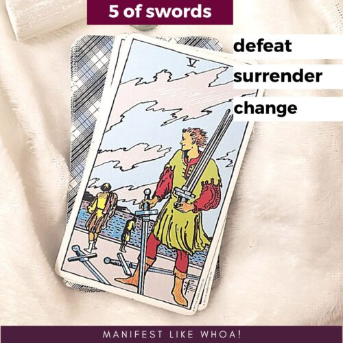 La guía de cartas del tarot del cinco de espadas para principiantes