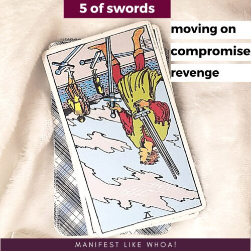   Обърната петица мечове Значения на карти Таро
