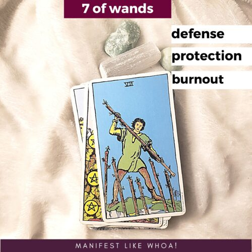 La guía de cartas del tarot Seven of Wands para principiantes
