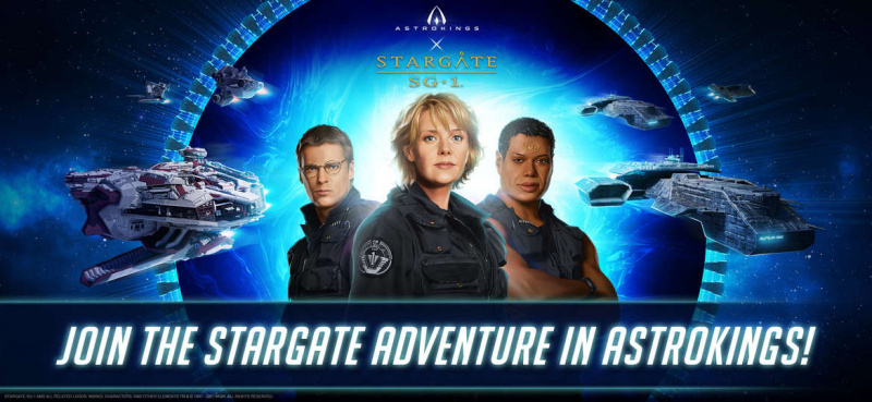¡Marque la puerta! El mundo de Stargate SG-1 se cruza con el videojuego Astrokings MMO