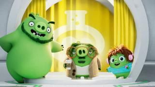 La película de Angry Birds 2: Los cerdos verdes, Leonard, Garry y Courtney