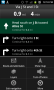 Google Maps lietotne: 2. ekrānuzņēmums
