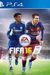 FIFA 16 spēles plakātu attēls