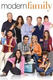 Модерно семейно телевизионно плакатно изображение