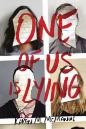 Imagen de póster de libro One of Us Is Lying