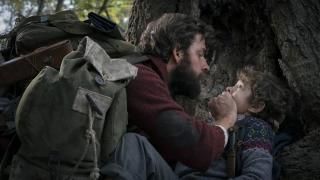 Una película de lugar tranquilo: un padre cubre a su hijo asustado
