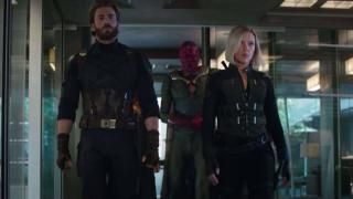 Avengers: Infinity War Película: Capitán América, Vision y Black Widow