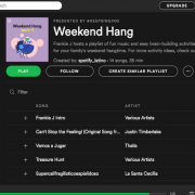 „Spotify“ ekrano kopija
