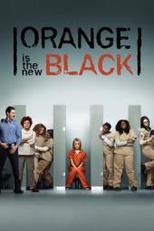 Oranžinė spalva yra naujas juodos televizijos plakato vaizdas