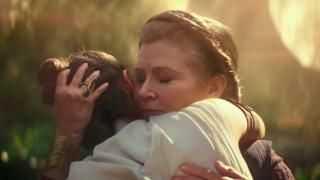 Tähesõjad: Episood IX: Skywalkeri tõus Film: Kindral Leia kallistab Reyt