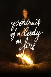 Портрет на плакат на дама в огън
