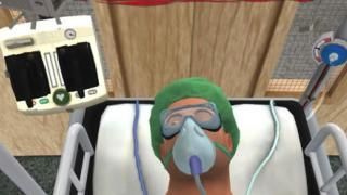 Ķirurgu simulatora lietotne: 1. ekrānuzņēmums