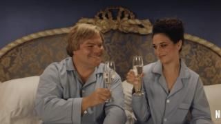 فيلم The Polka King: جان ليوان مع زوجته مارلا