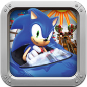 „Sonic“ ir „SEGA All-Stars Racing“ programos plakato vaizdas