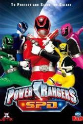 „Power Rangers“ SPD televizoriaus plakato vaizdas