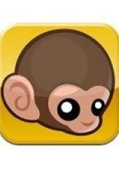 Imagen de póster de la aplicación Baby Monkey (yendo al revés en un cerdo)