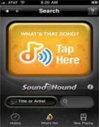 Aplicación SoundHound: Captura de pantalla n. ° 1