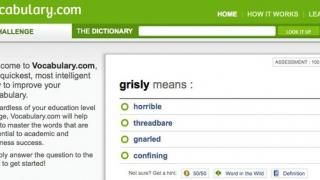 Captura de tela do Vocabulary.com