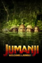 Jumanji: Sveiki atvykę į džiunglių filmo plakato vaizdą