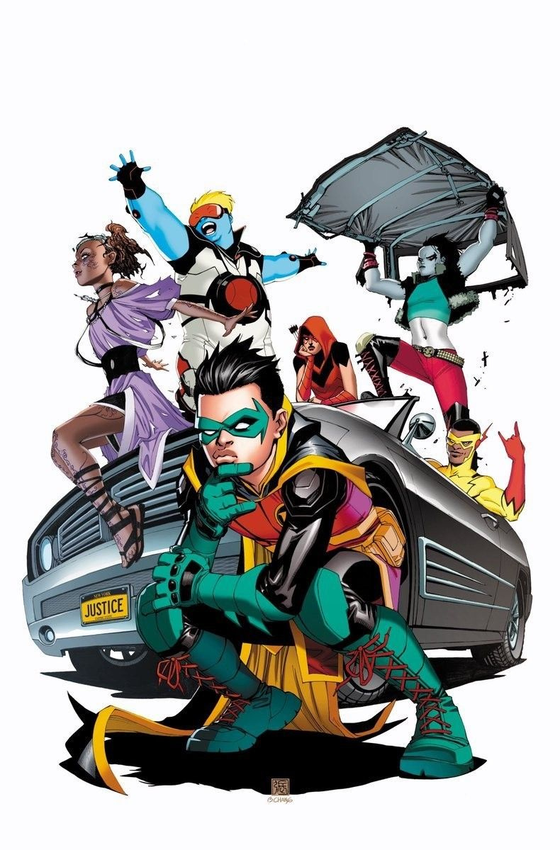 Kuriant naujus „Teen Titans“ personažus kartu su komikso kūrėju