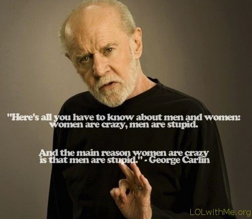 george carlin menn vs kvinner