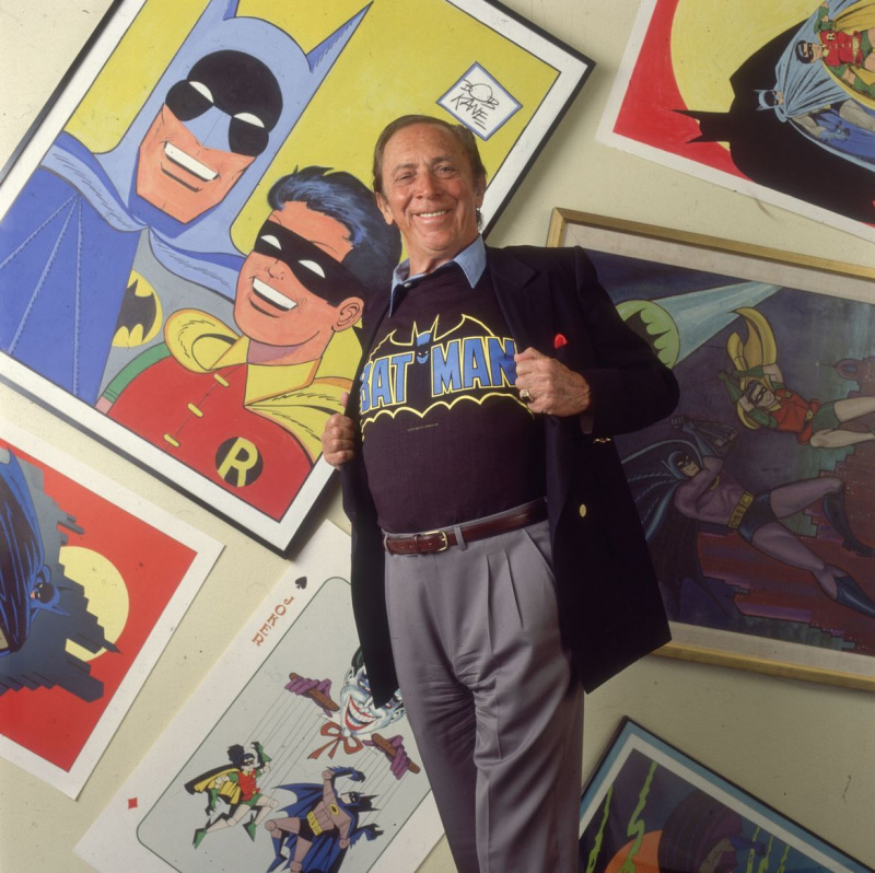 Bob Kane, co-criador do Batman, em 1989