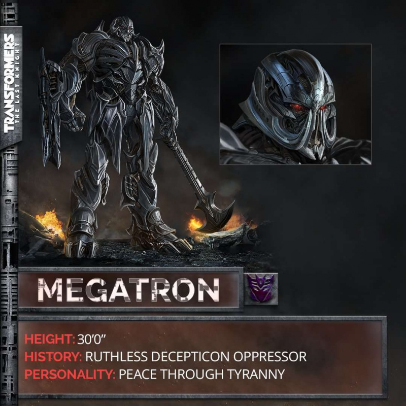 Najprej si oglejte Megatron in barikado iz Transformers: The Last Knight
