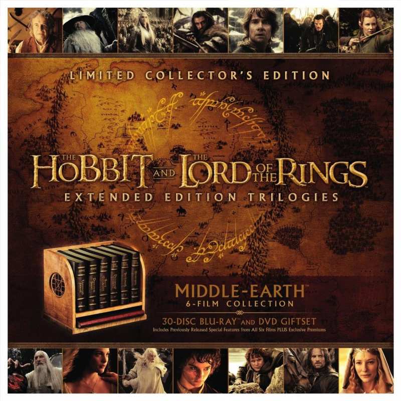 Ein riesiges Blu-ray-Set mit 30 Discs von Herr der Ringe und der Hobbit kostet 800 US-Dollar