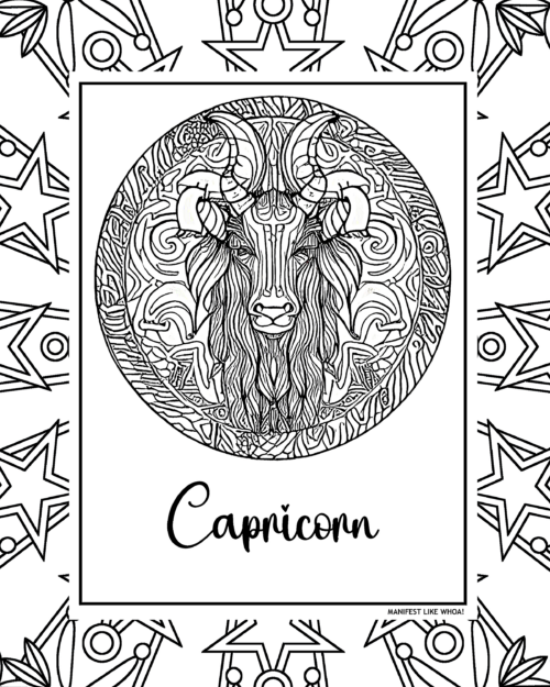   Pagina de colorat Capricorn