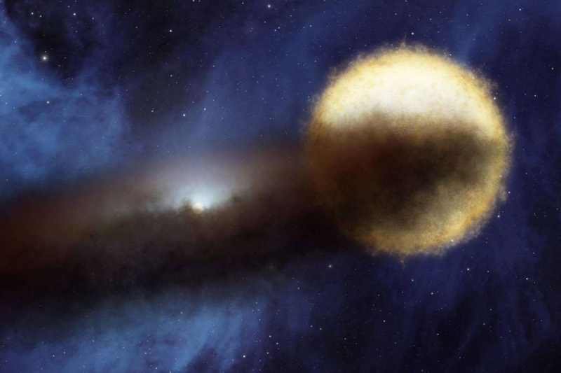 Филип Плетка Лоша астрономическа звезда Затъмнен диск за прах