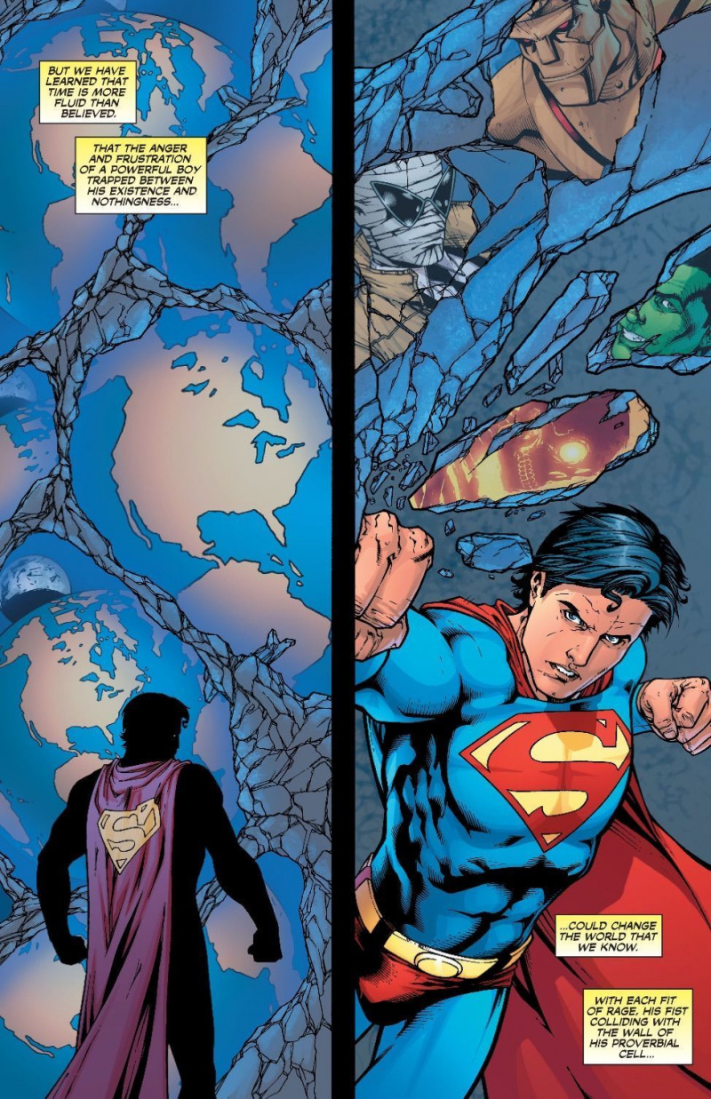 Pugno che altera la realtà di Superboy