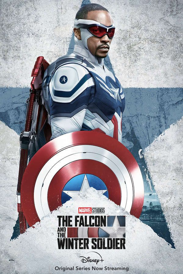 Jaunais kapteinis Amerika beidzot ierodas pēdējā 'The Falcon and the Winter Soldier' afišā, jauni attēli