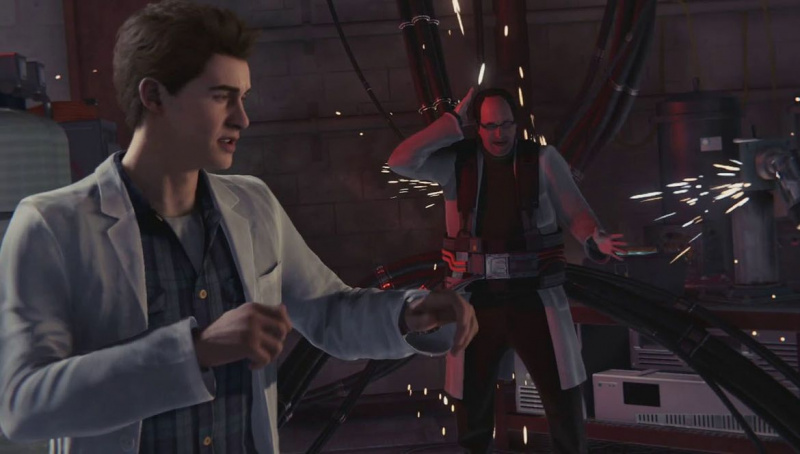 Питър Паркър и Ото Октавий в Spider-Man PS4