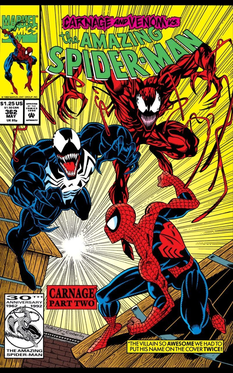 El artista de Venom y creador de Carnage, Mark Bagley, recuerda su estilo de simbionte