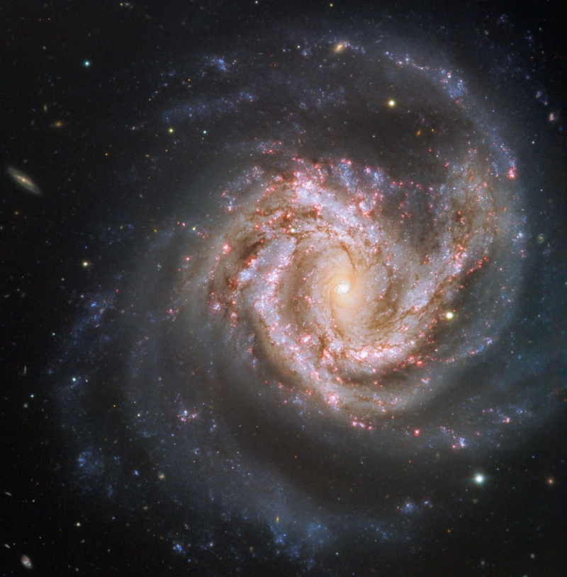 Veľkolepá špirálová galaxia M61 pozorovaná 8,2-metrovým veľmi veľkým teleskopom. Kredit: ESO