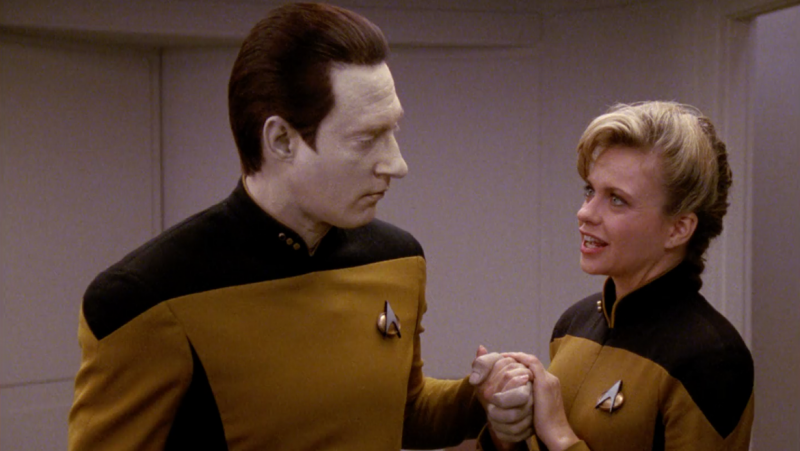 Data dating, Star Trek: The Next Generation