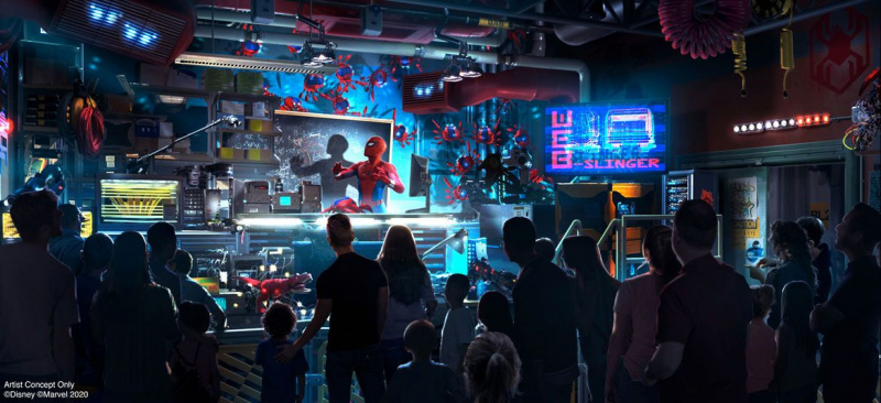 Spider-Man du campus des Avengers de Disneyland