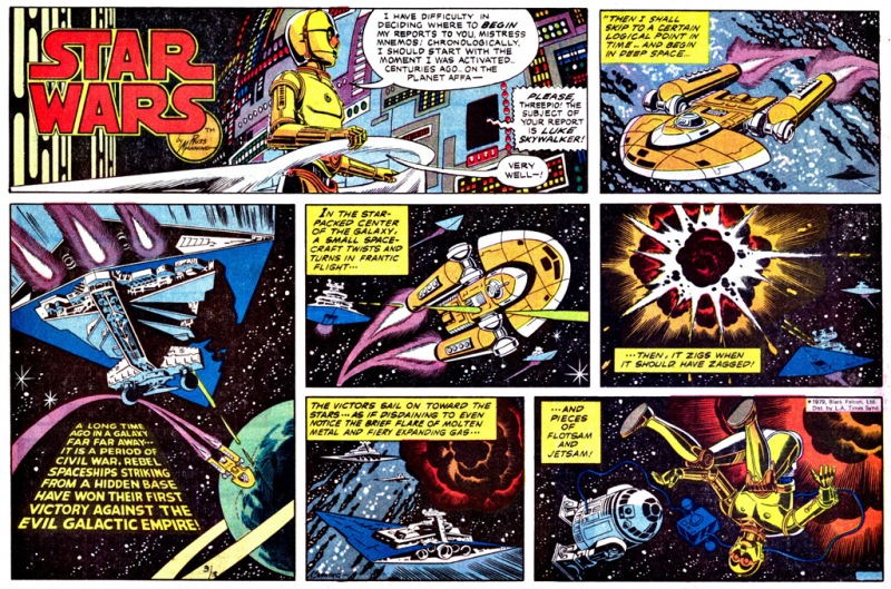 Husker det episke løb i Star Wars avisens tegneserier