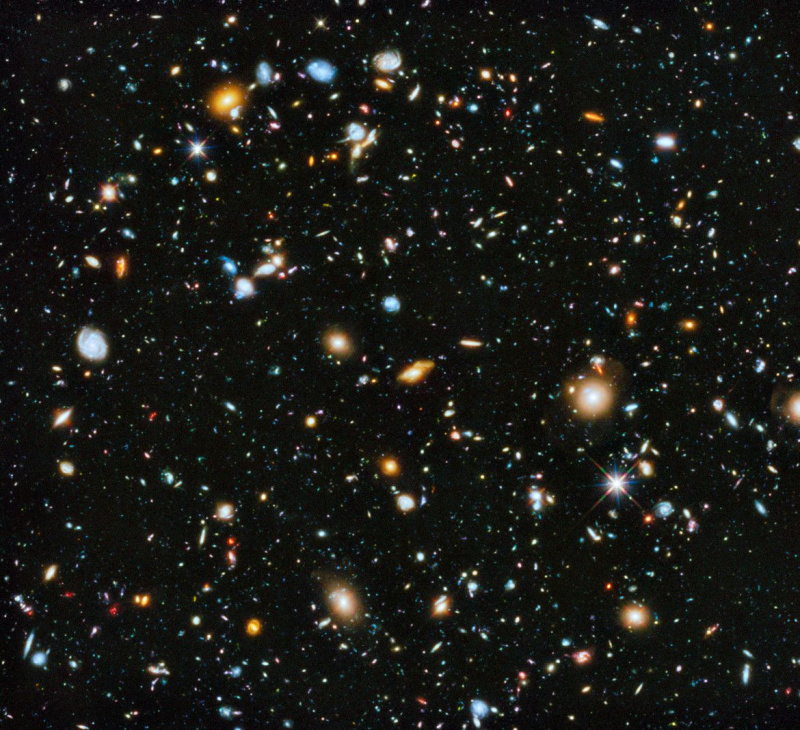 Αυτό είναι το εξαιρετικά βαθύ πεδίο Hubble και σχεδόν όλα όσα βλέπετε σε αυτόν είναι ένας μακρινός γαλαξίας, δισεκατομμύρια έτη φωτός μακριά. Credit NASA, ESA, H. Teplitz and M. Rafelski (IPAC/Caltech), A. Koekemoer (STScI), R. Windhorst (Arizona State University), και Z.
