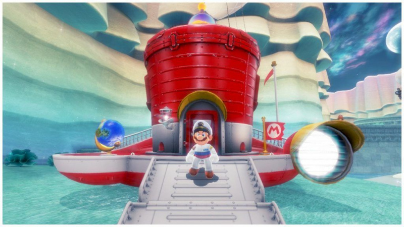 Марио-одисея-кораб