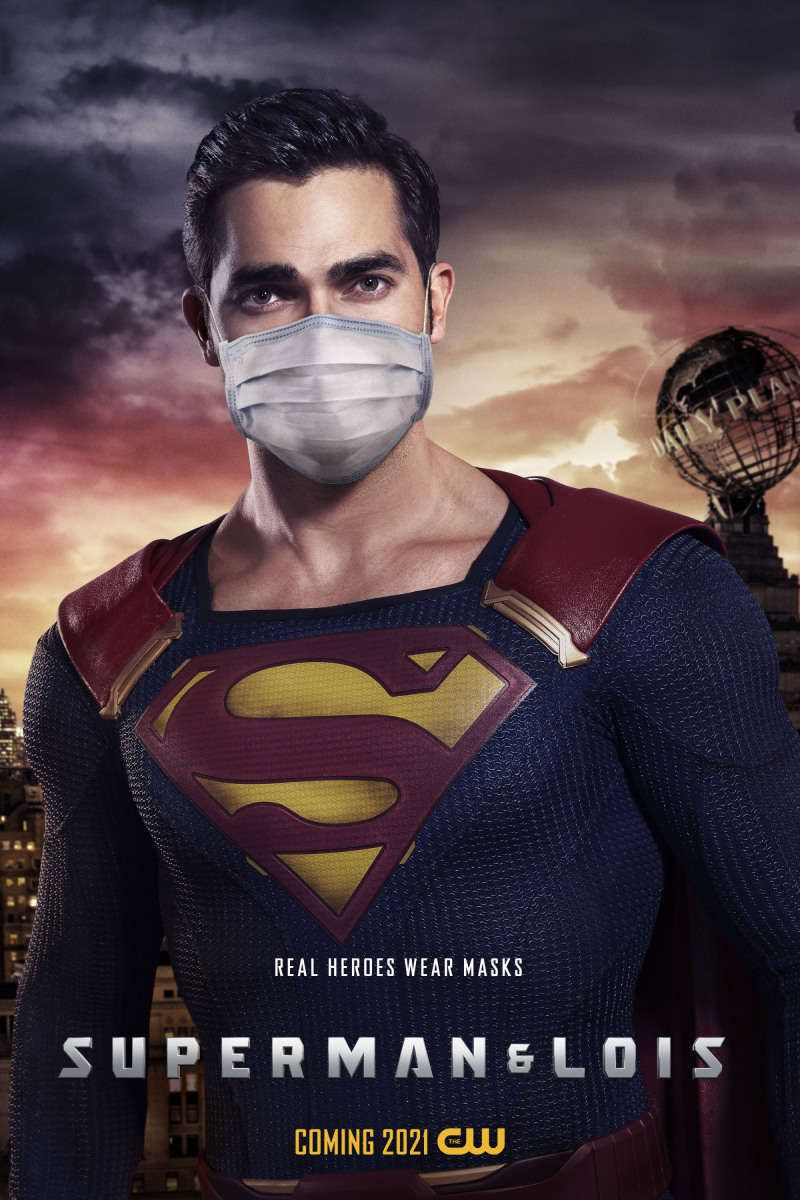 Superman Real Heroes Wear Masks CW 포스터