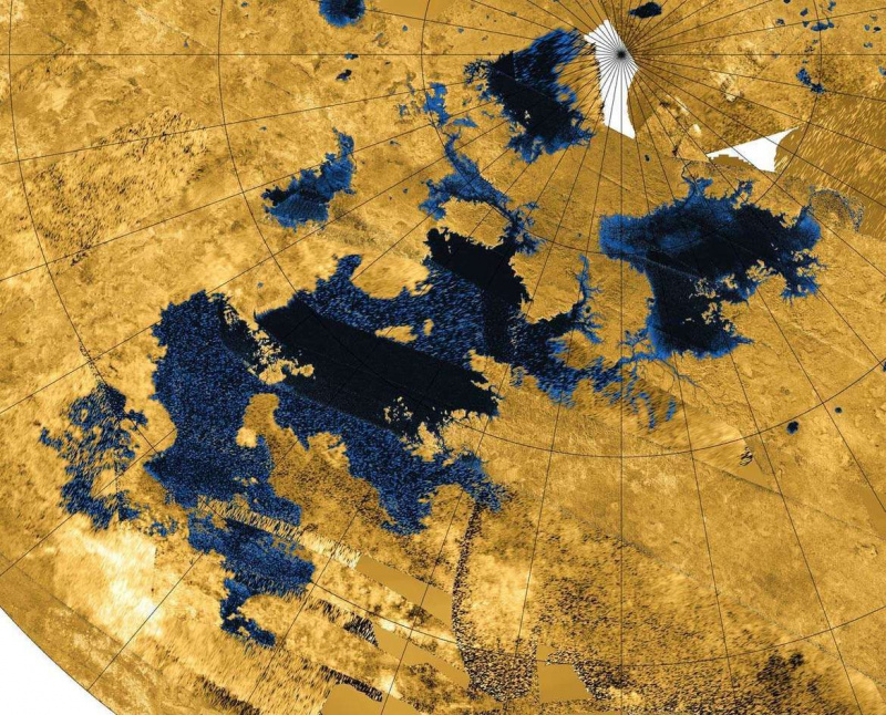 Απελευθερώστε το Kraken! Τεράστιες λίμνες μεθανίου στο φεγγάρι του Κρόνου, Τιτάν, τρέχουν βαθιά.