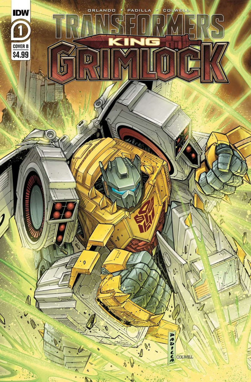 Vista previa exclusiva: la magia y el caos reinan en la nueva miniserie 'Transformers: King Grimlock' de IDW
